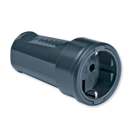 PRENOSNA PRIKLJUČNICA 2P PVC CRNA